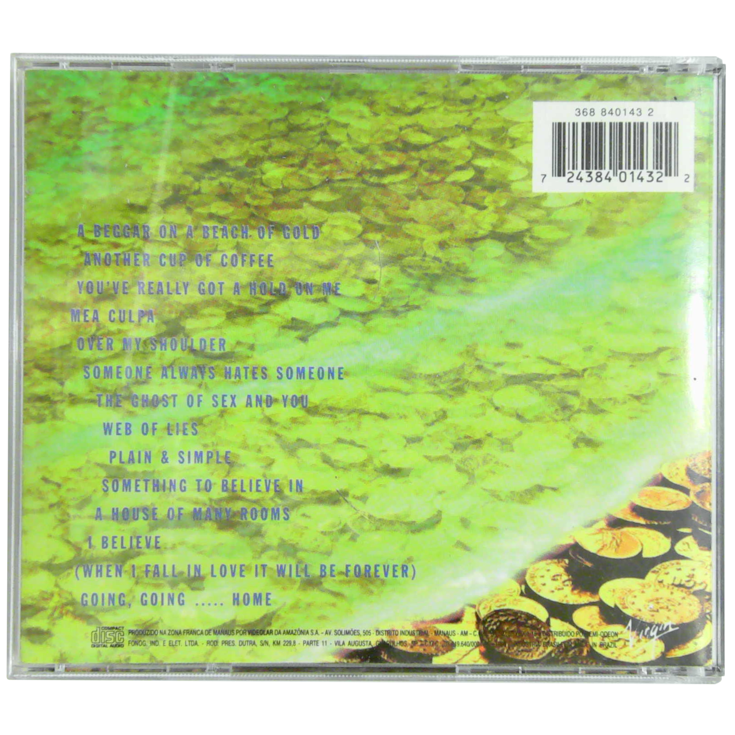 Back Picture of CD - Mike and the Mechanics - Beggar on a Beach of Gold